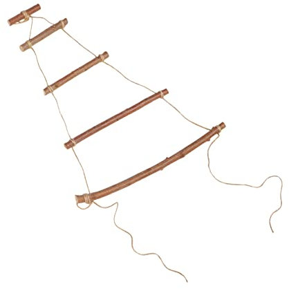 VASDEV Holzleiter-Anhänger, Krippendekoration, Wandmontage, Handtuchhalter, Badetuchständer, hängende Badetücher, Leiter, Holz-Hängeregal, Foto-Requisiten-Anhänger, H