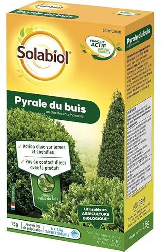 Solabiol Pyrale du Buis au Bacillus Thuringiensis 15GRS