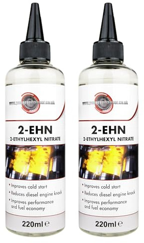 Powerenhancer Pure 2-EHN Cetane Booster - 2 x 220ml | Premium Double Filtered 2-Ethylhexyl Nitrate - Improves Cold Start, Reduces Knock & Improves Fuel Economy