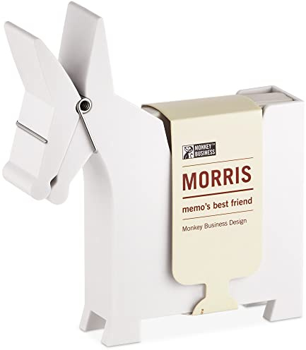 Monkey Business Morris åsnan: Skrivbordsanteckningshållare, söta skrivbordstillbehör och kontorsmaterial, rolig skrivbordsdekor och kontorstillbehör, skrivbordstillbehör: Hållare och dispensers,