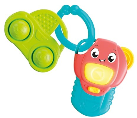 Clementoni - Musikspiel für Neugeborene, My First Activity Key, elektronisches Geschenk für die frühe Kindheit, erste Aktivitäten, Aktivitätenzentrum mit Licht und Geräuschen, Kinder 3-36 Monate,