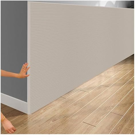 Schaumstoff-Sicherheitsstreifen, 60 cm breit, 1 cm dick, Wandschutz, selbstklebend, Anti-Kollisions-Kinderkissen, gebrochenes Weiß