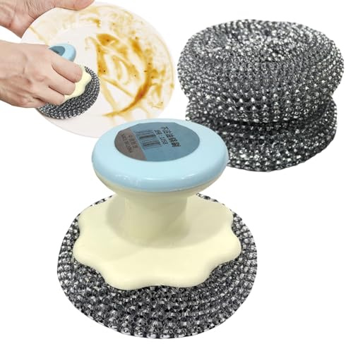 Jubilofex Cepillo para platos de cocina, cepillo ergonómico extraíble para lavar la vajilla | Escoba con mango ergonómico para lavar fregadero, cuencos y tazas