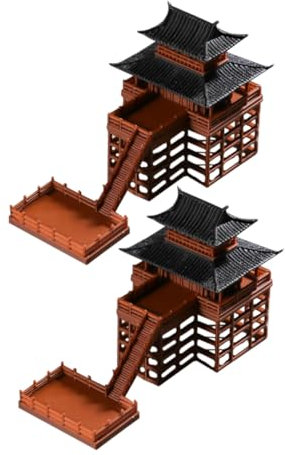 YARNOW 2piezas De Casa sobre De Estilo Chino Decoración De Jardín Zen para Terrarios Adornos De Micropaisaje para Jardín Japonés