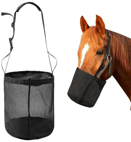 Heunetz für Pferde, Futtertrog Pferd, FutterschüSsel Pferd, Heuraufe Horses, Hay Box, Heunetz, Heusack für Pferde, Heutasche Ponys, Geeignet BauernhöFe、PferdestäLle、Reitzentrum、TäGliche FüTterung