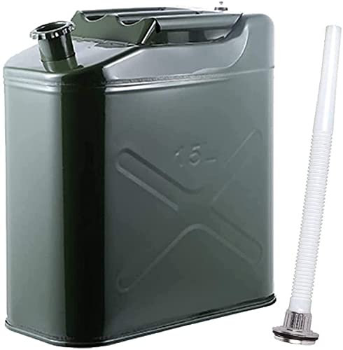 Tanica per Benzina, Benzina, gasolio, tanica per Carburante, taniche per Benzina in Metallo, taniche per Benzina Portatili, Contenitore per Trasporto e stoccaggio di Benzina e gasolio in Met