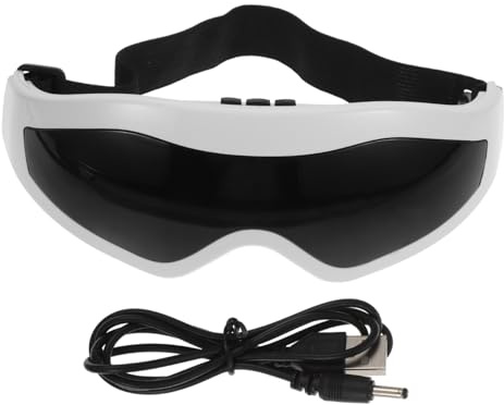 HANABASS Masajeador Eléctrico de Ojos Recargable Dispositivo Ergonómico para Cuidado Ocular Diseño Compacto con USB Alivia Tensión y Protege la Vista para Hombres y Mujeres