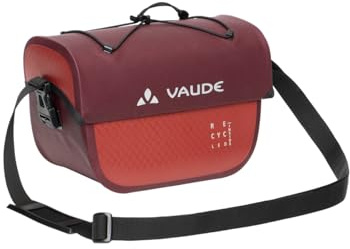 VAUDE Aqua Box 4 (rec), 6 Liter Lenkertasche für Radreisen, wasserdicht verschweißt, Made in Germany
