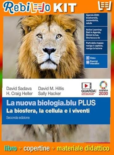 NUOVA BIOLOGIA.BLU 2ED. (LA) - LA BIOSFERA, LA CELLULA E I VIVENTI PLUS (LDM) (9788808420503) - Libro Scolastico + Kit Scuola con Copertine Rebillo