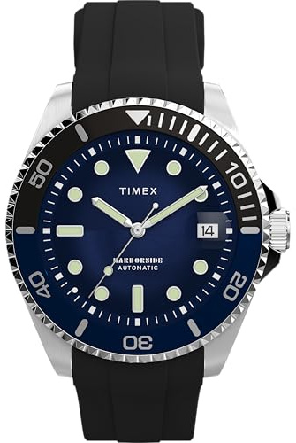 Timex TW2Y51000 Harborside Orologio automatico da uomo da 40 mm, con cinturino in silicone