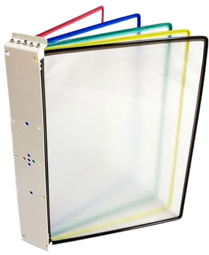 A4 väggmonterad dokumenthållare genomskinlig display board organiserare kontor