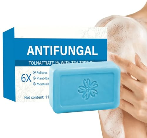 Jabón de Árbol de Té en Barra - 115 g Limpiador facial natural en espuma purificadora de poros - Barras de Jabón | para Cuero Cabelludo, Parte Interna del Muslo, Baño, Ducha, Uso Diario Familiar, Piel