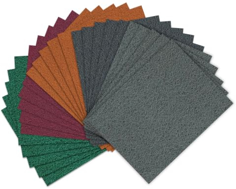 Flintronic 20 Pcs Scouring Pad, Abrasive Pads, Scourer Scouring Pad Industrial for Grinding Polishing Metal, Wood, Kitchen, Stainless Steel