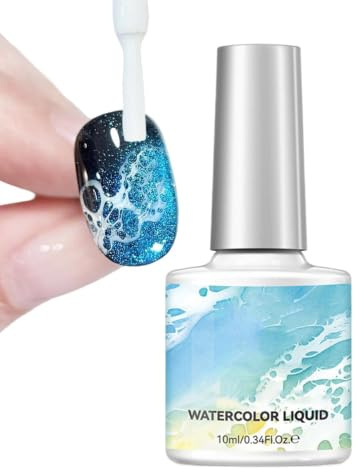Gel Per Unghie Ad Effetto Acquarello Smalto Per E Decorazione Unghie Da 10 | Smalto per Unghie Marino Ideale per Salone Casa Uomo Giovani Manicure Spettacolo Viaggio Matrimonio Feste