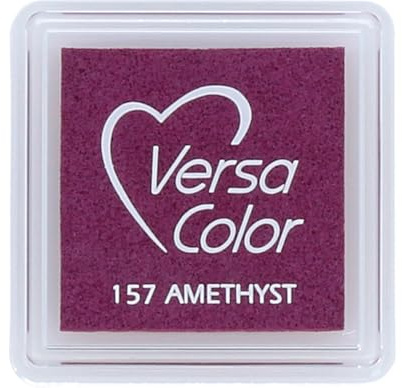 Tsukineko VersaColor Stempelkissen - Violett, Amethyst - Klein - Deckend, Wassbasis - Wasserfest - Embossing