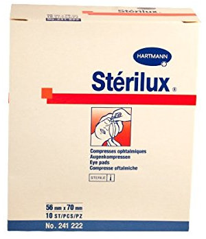 Hartmann Stérilux Pack de 10 Compresses Oculaires 56 x 70 mm