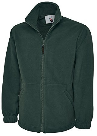 Uneek UC601 - Bottle Green - 3XL - 380 GSM - Premium Full Zip Micro Fleece Jacket XXXL Large