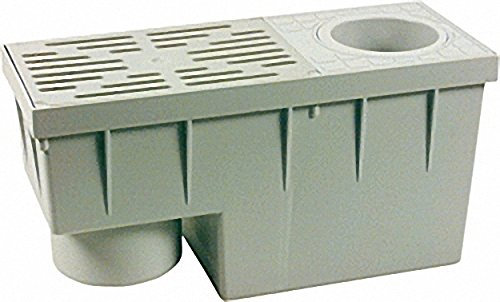 Unbekannt Regensinkkasten für Fallrohre 75-100 mm 380 x 155 x 200 mm senkrecht DN 100, ZISTERNE, Cisterne, Regenwasserspeicher, Rechteckig