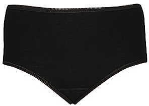DILLING Plus Size Culotte en Laine mérinos pour Femme - Noir 54
