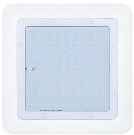 Hytronics 150W LED Canopy Light, 500-750W HPS/HID Replacement, 21000 Lumens, 140 LM/W, 5000K, Waterproof and Outdoor Rated, DLC&UL Listed, Gas Station, Street, Area & Outdoor Lighting, White