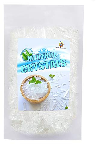 Jioo Organics Menthol Cryst, Pure & Fresh Peppermint, [Plant-Based Cooling & Refreshing] 50g