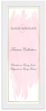 Alison Kingsgate Modern White Picture Frame for Photos & Posters - 100X35CM | Engineered Wood, Shatterproof Perspex Front, Ideal for Wall Art Display, Documents, Certificate & Home Décor