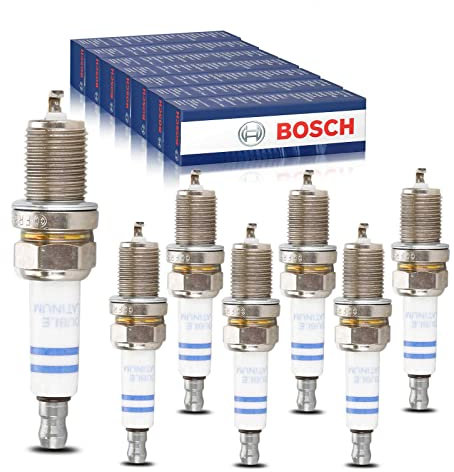 7x Original BOSCH 0242245576 Zündkerzen Kompatibel mit Golf 1.8L 2.0L 2004-2016 Polo 2.0L 2013-2014 Pa.ss.at 1.8L 2.0L 2005-2014 A4 1.8L-4.2L 2004-2016 A3 1.8L 2.0L 2004-2013