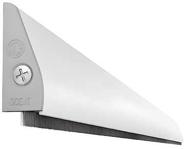 Gedotec Zugluftstopper für Türen | Tür Dichtung aus Aluminium | 1 STK CCE Türdichtung zum Schrauben oder Kleben - Länge: 1090 mm | Alu Silber eloxiert | Tür Luftzugstopper mit Bürsten | Türabdichtung
