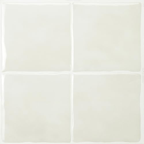 Smart Tiles självhäftande kakel kök och badrum – cellig beige/grå, kakeldekal 3D, självhäftande köksvägg, väggpaneler, 5 plattor (22,86 x 22,86 cm), lätt att montera, tillverkad i Kanada