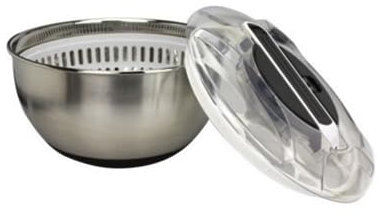 Ard'time - Essoreuse à salade à piston avec saladier