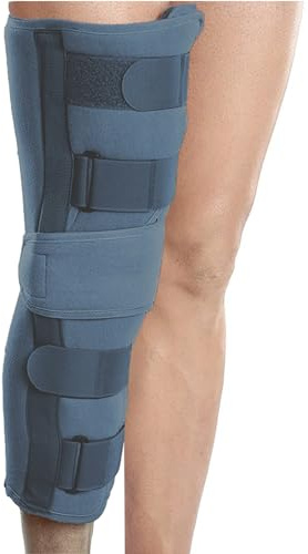 Wonder Care Knee Immobilizer Knee Brace for Knee Support for Dislocation Injuries Ligament Tear Wraparound Knee stabilizer Splint for Men & Women (Grey, 4X-Large)