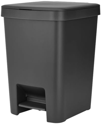 Brabantia StepUp Pattumiera a pedale, capacità 25 litri, grigio scuro