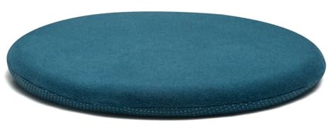 Viusneun Stuhlkissen, Gemütliches rund Sitzkissen Memory Schaumstoff Sitzpolster Einfarbige Auflagen Waschbare Stuhlkissen kompatibel für Outdoor und Indoor Sitzkissen (Blau,Durchmesser ca. 45 cm)