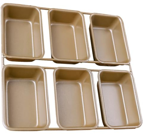 Mikinona Rechteckige Toastform Mit 6 Gitter Antihaftbeschichtet Für Brot Und Kuchen Bpa Frei Haushalt Backblech Leicht Zu Reinigen Für Konditorei Und Hobbybäcker