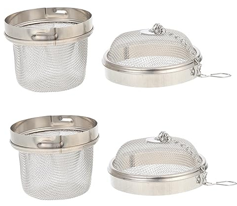 CIYODO Panier De Nettoyage Multifonction En Acier Inoxydable 304 Petit Format, Passoire à Thé Et Boule D’infusion D’assaisonnement, Utilisation Maison Et Salon De Thé, Lot De 2 Pièces