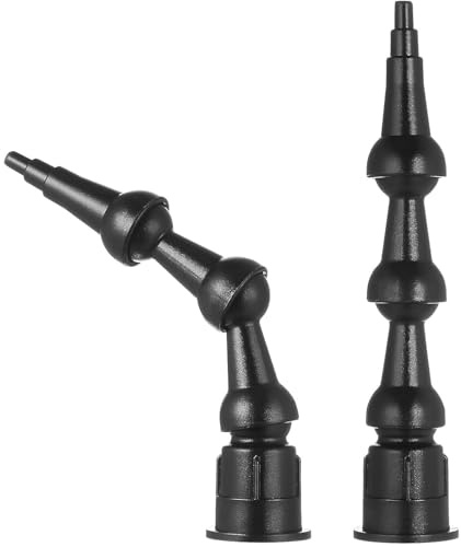 IUSOT Silicone Sealant Nozzles Caulking Nozzle, 2pcs 360° Rotating Tips Flexible Caulk Applicator, Resealable Replacement Tool for Adhesive Sealant, ABS Glass Glue Sewing Tool for Kitchen Bathroom