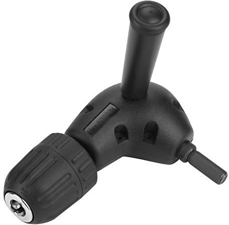90-Grad-Bohraufsatz, Bohrmaschinen-Adapter für Handbohrmaschine, Rechtwinkliger Bohraufsatz, Elektrischer Bohraufsatz, 3/8 Zoll Rechtwinkliger Adapter, 9,5 Mm