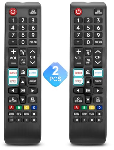 【Pack of 2】 Universal for Samsung-TV-Remote-Control Replacement,Compatible with All Samsung Smart Frame QLED LED 7 Series TVs
