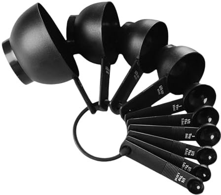 Pequeñas cucharas de medición - 10 piezas Cooking Medición Juego de anidación Copas de medición | Cocción portátil tazas medidoras set gadget de cocina para harina de soja frijoles mungo cebada