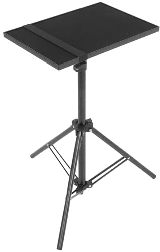 DIYEAH 1 Pièce Trépied de Projecteur Noir Ajustable Hauteur Support pour Ordinateur Portable et Accessoires pour Réunions Présentations et Spectacles