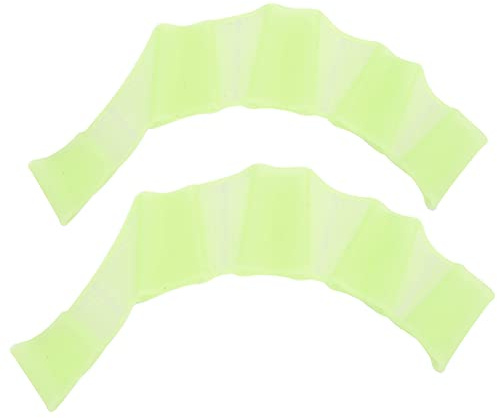 Tomantery Simhandbojor Flippers Silikon Groda Formade Swim Palm Finger Handskar för Snabbare Simning Vuxna Män Kvinnor Barn 2 X Simhandskar (S)