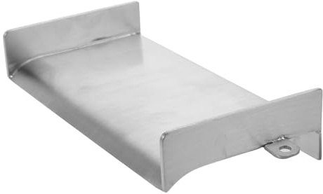 HEMOTON Scarico a Cascata per Fontana da Giardino 20x10x2,5 Cm in Acciaio Resistente alle Intemperie, Canale di Scarico Decorativo per Laghetti Esterni e Giochi d'Acqua, Installazione