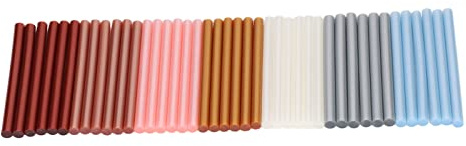 Generic Barras de Pegamento Caliente No Tóxicas, Fuerte Adherencia, Multicolor, 42 Uds., para Manualidades DIY, 7x100mm, Respetuosas con el Medio Ambiente para Cerámica y Embalaje