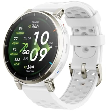 Amazfit Active 3 Premium GPS Running Smart Watch, 1.32 AMOLED Sapphire Display, 12-Day Battery, 4GB Storage, Offline Maps, 170+ Workout Modes, 5 ATM, Heart Rate & Fitness Tracker for Android & iPhone