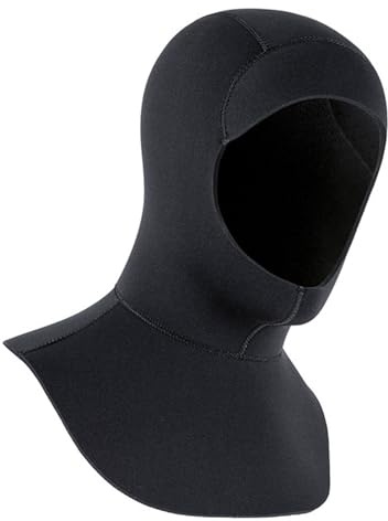 Gorro de neopreno para buceo, aislamiento térmico, cobertura completa del cuello, gorro de esnórquel con cubiertas para las orejas para actividades acuáticas, gorro de natación