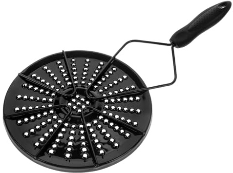 HANABASS Plaque Diffuseur de Chaleur Émaillée Noire pour Table de Cuisson Induction et Gaz, Distribution Uniforme Chaleur, Cuisine Domestique