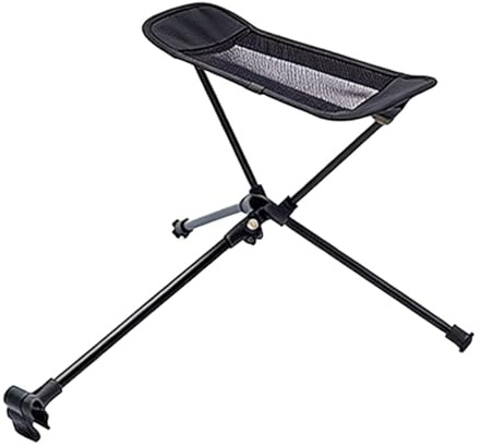 Poggiapiedi portatile – Attrezzatura esterna pieghevole e portatile, sgabello poggiapiedi reclinabile per esterni, cortile, balcone, viaggi, piscina, mare, pesca, escursionismo, adulti,