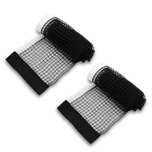 2 Pack Table Tennis Replacement Net 175cm Portable Ping Pong Net Black | 2 pack 175cm table tennis replacement net with portable folding design for home school gym and indoor outdoor play