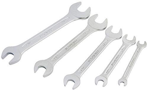 Draper 30767 AF Open End Spanner Set, 5 Pieces , Blue