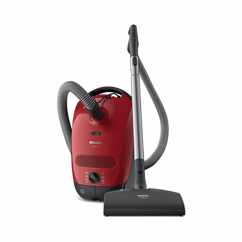Miele Clásico C1 Gato y Perro Dispositivos de Limpieza de Pisos de tamaño Completo, Rojo Mango